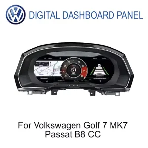 Volkswagen Digitales Kombiinstrument für Golf 7 Passat B8 CC 12,3 Zoll IPS LCD Frontansicht