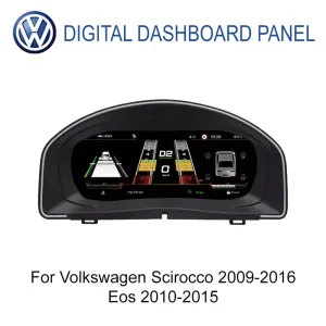 Volkswagen Scirocco 2009-2016 und Eos 2010-2015 10,25 Zoll Digitales Kombiinstrument Vorderansicht