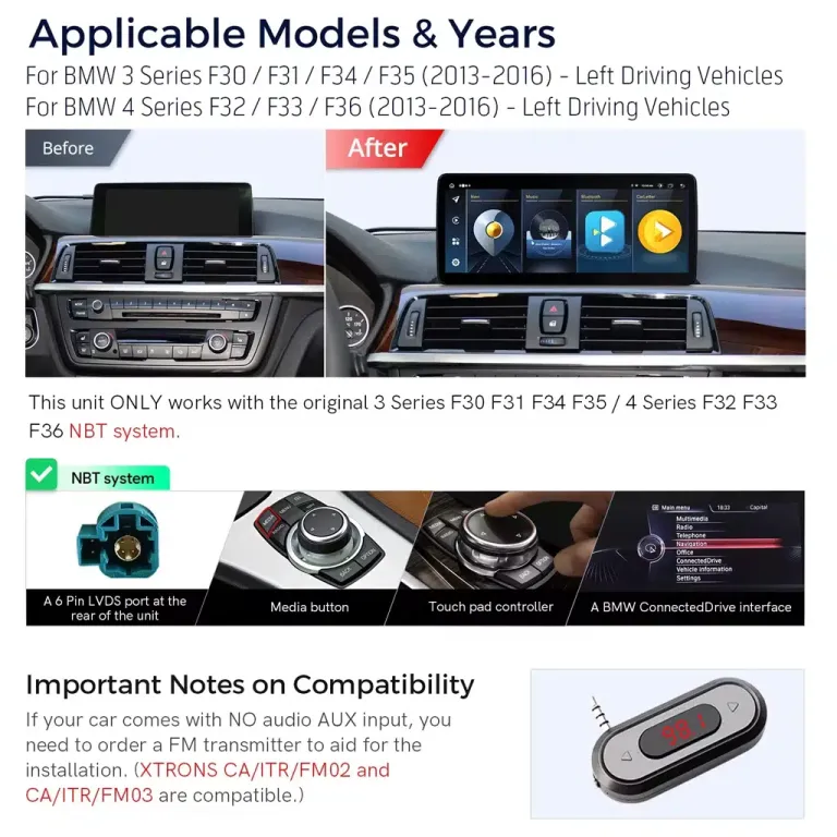 BMW F30 NBT EVO Android-Headunit
