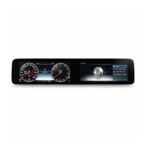 Mercedes W213 Android-Headunit 2016–2019 mit zwei Bildschirmen und digitalem Armaturenbrett