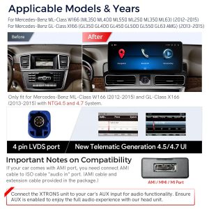 Mercedes-Benz GLE Android-Hauptgerät