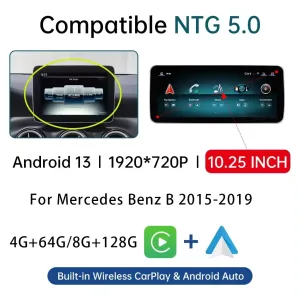 Mercedes B-Klasse Android Hauptgerät 2012-2018 | CarPlay DSP