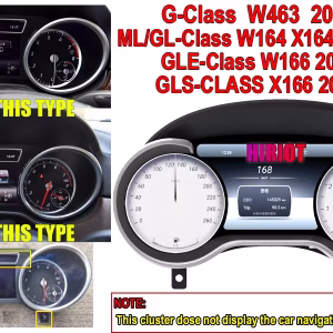 Mercedes GLE Digitales Kombiinstrument 2015–2019 | 12,3″ CarPlay 7 Mercedes ML GL Digital Cluster 2012-2015 | 12.3″ CarPlay, Android Auto