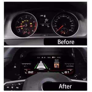VW Golf Mk7 Digital Cluster 2013-2020 12.3-inch LCD Retrofit 5 Volkswagen Digital Cockpit für Golf 7 Passat B8 CC mit 12.3 inch IPS LCD-Display-Oberfläche