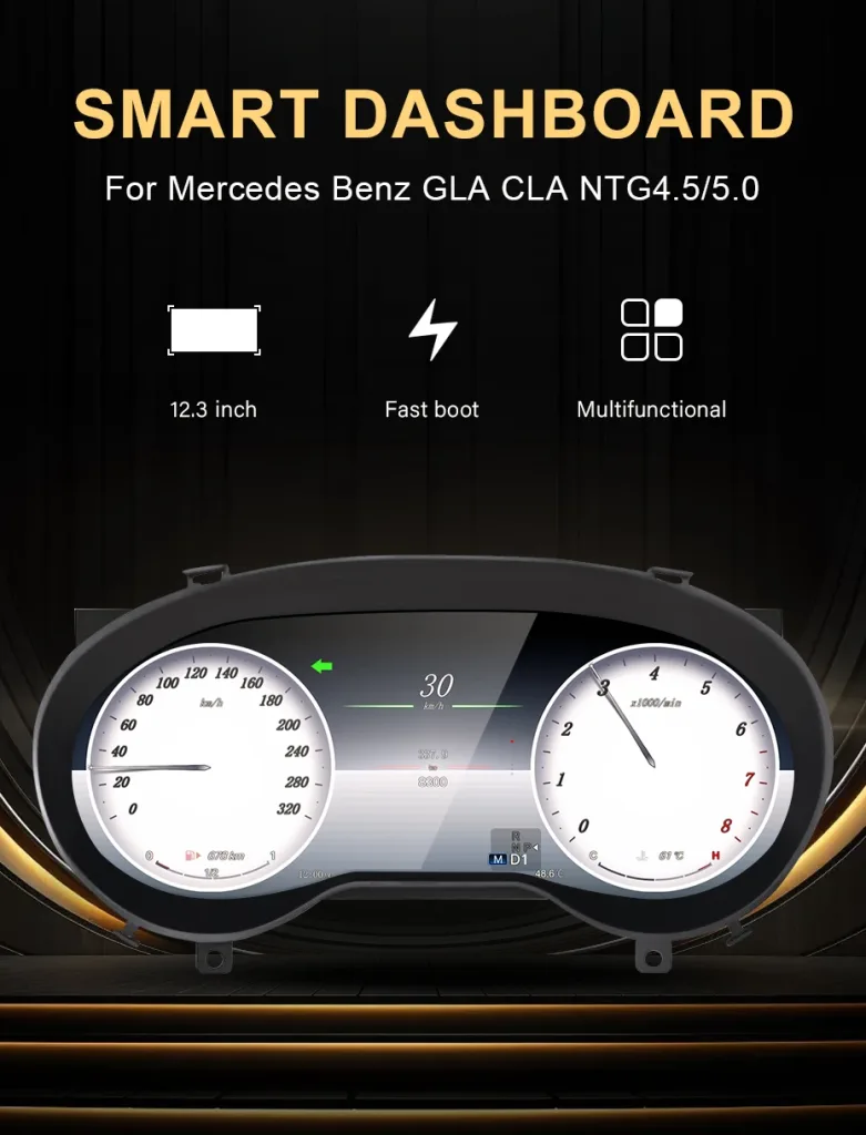 Mercedes GLA CLA A-Klasse Digital Cluster 2015-2019 | 12.3″ CarPlay