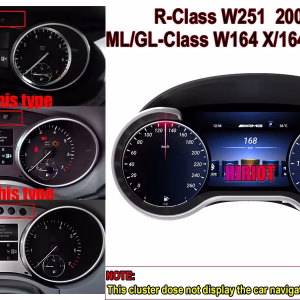 Mercedes GLE Digitales Kombiinstrument 2015–2019 | 12,3″ CarPlay 8 Mercedes ML GL Digital Cluster 2012-2015 | 12.3″ CarPlay, Android Auto