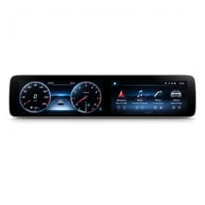 Mercedes W213 Android-Headunit 2016–2019 mit zwei Bildschirmen und digitalem Armaturenbrett