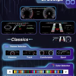 Audi A6 A7 C7 LCD-Instrumentenanzeige-Ansicht