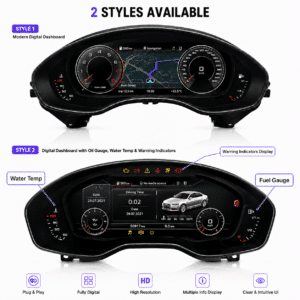 Audi A6, A7, LCD-Kombiinstrument C7, 12,3 Zoll, CarPlay, Karten- und Datensynchronisierung