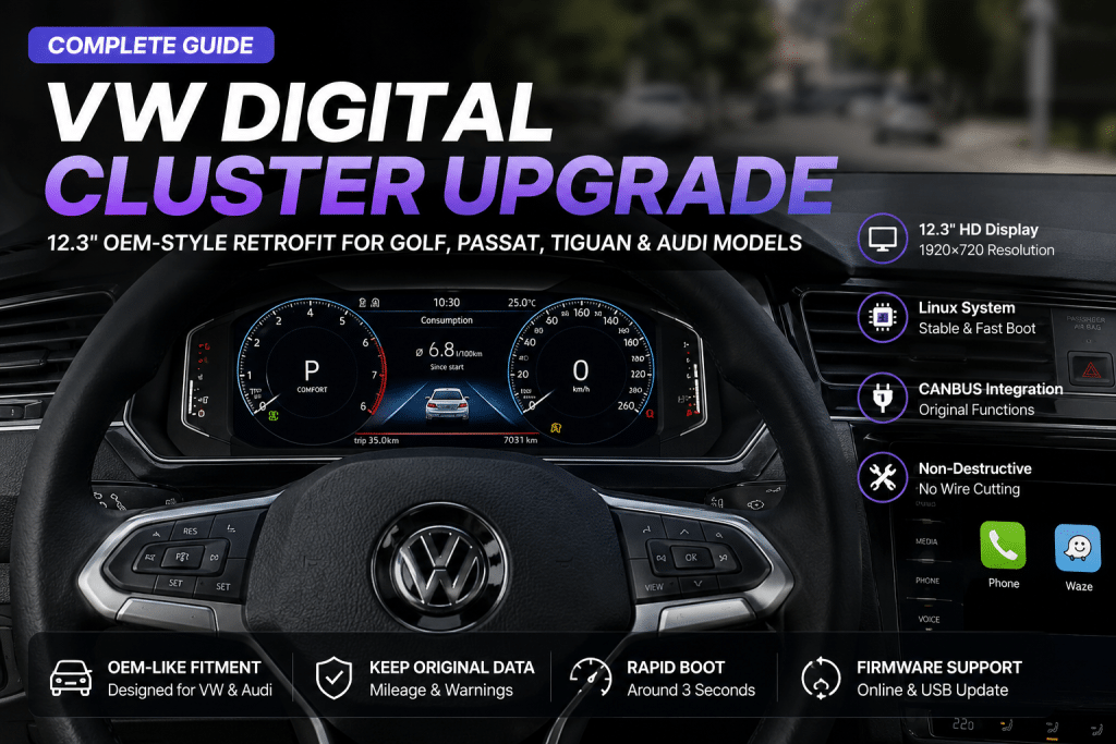 Anleitung zum Upgrade des digitalen Kombiinstruments von VW