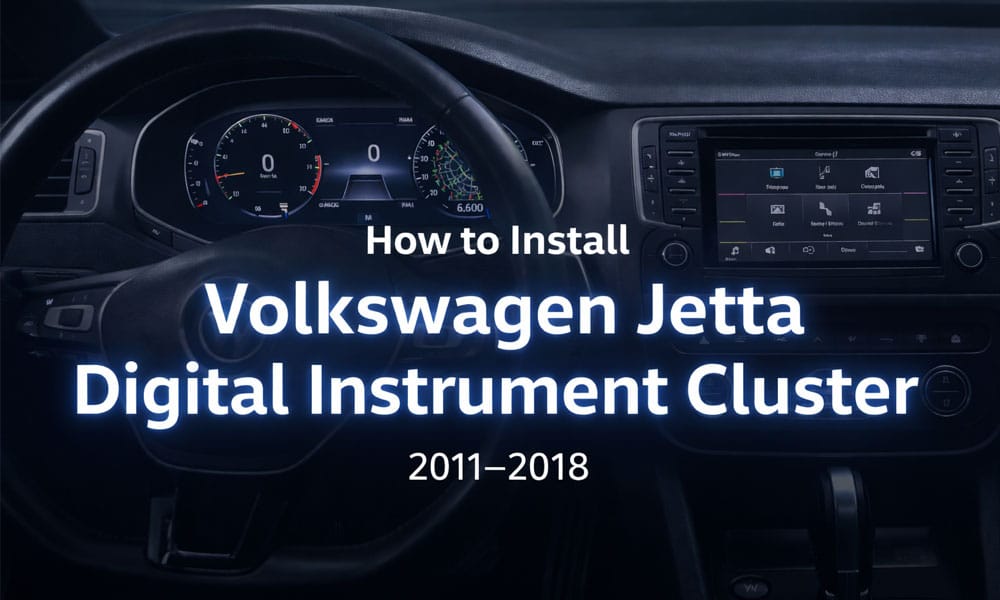 So installieren Sie ein digitales Kombiinstrument für den Volkswagen Jetta