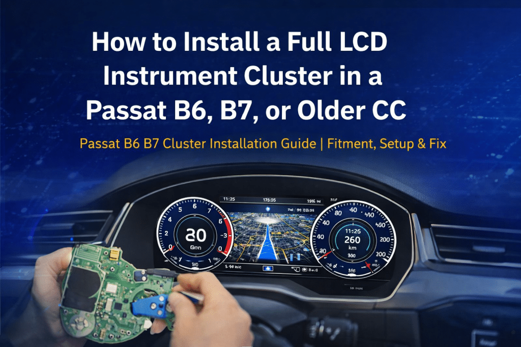 Passat B6 B7 Cluster Einbauanleitung | Einbau, Einstellung & Befestigung