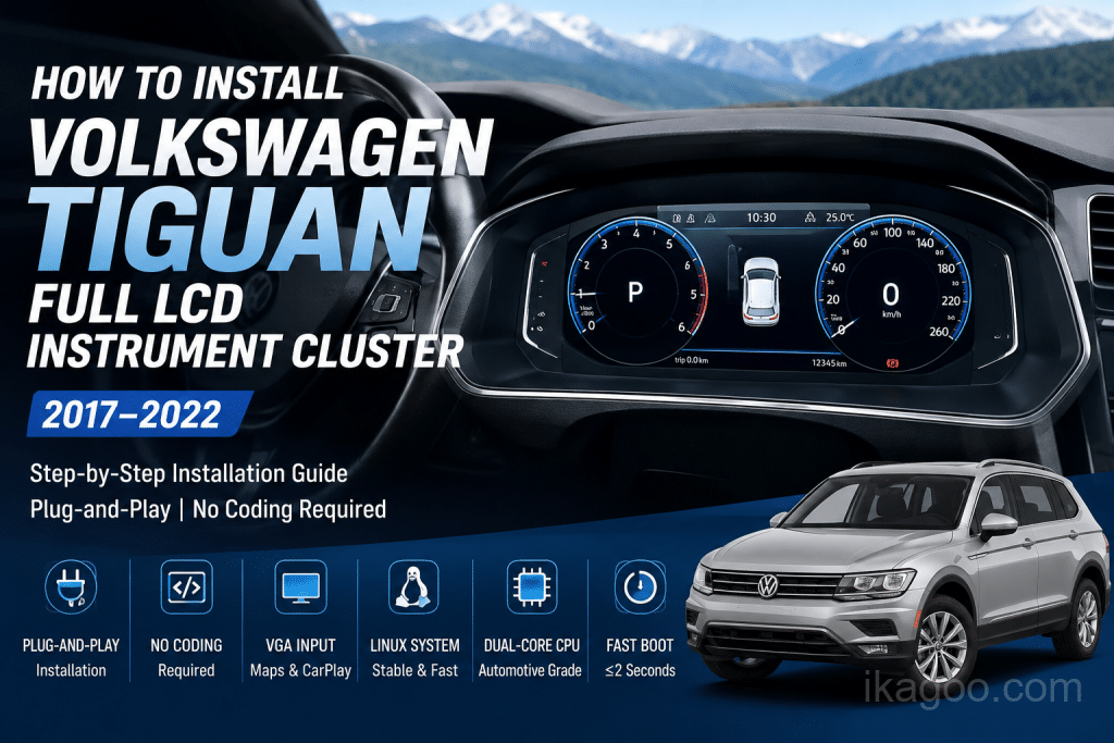 So installieren Sie das Voll-LCD-Kombiinstrument des Volkswagen Tiguan 2017–2022
