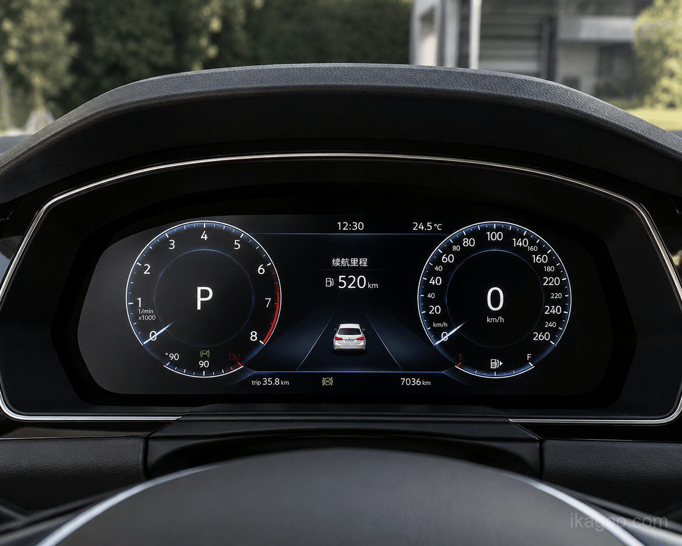 VW Passat B8 digitales Kombiinstrument Nachrüst-Cockpit-Vorschau