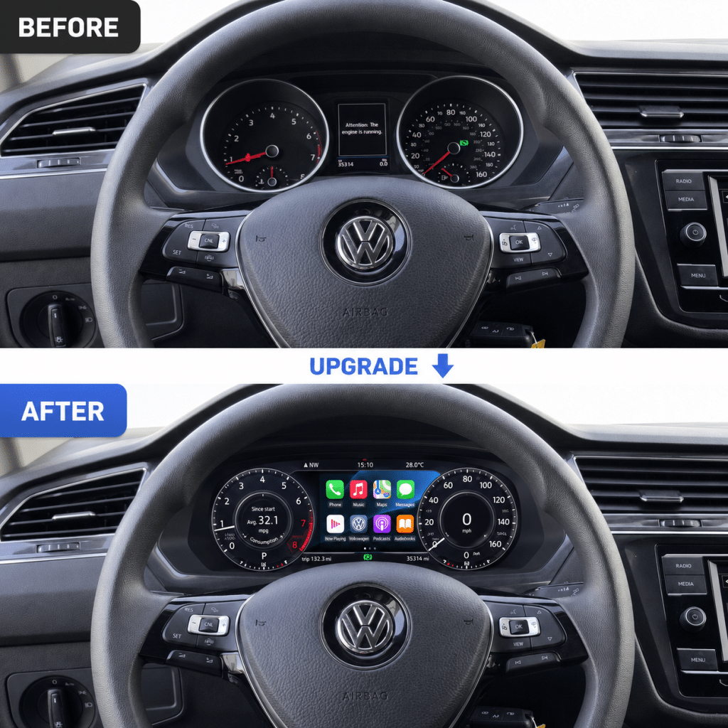 VW Tiguan 2017–2022 Digitales Kombiinstrument