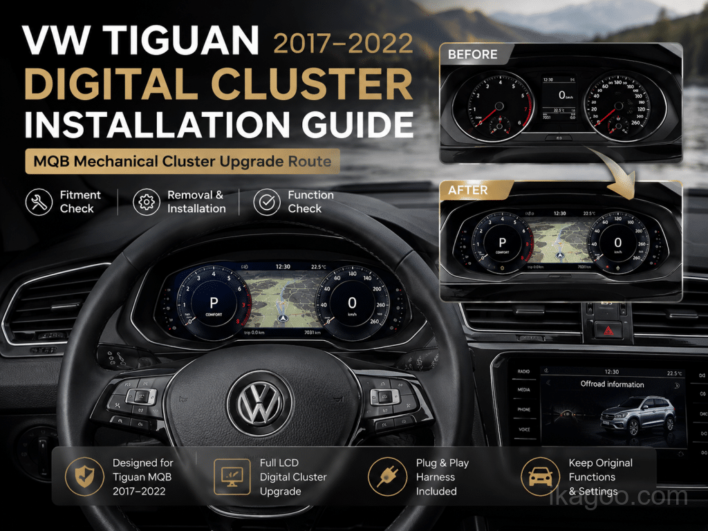 Volkswagen Tiguan MQB Digital Cluster Installationsanleitung (2017-2022)