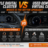 Beste digitale Kombiinstrument-Aufrüstung: OEM-Style vs. gebrauchtes OEM Virtual Cockpit