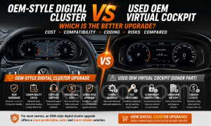 Best Digital Cluster Upgrade: OEM-Style vs Used OEM Virtual Cockpit