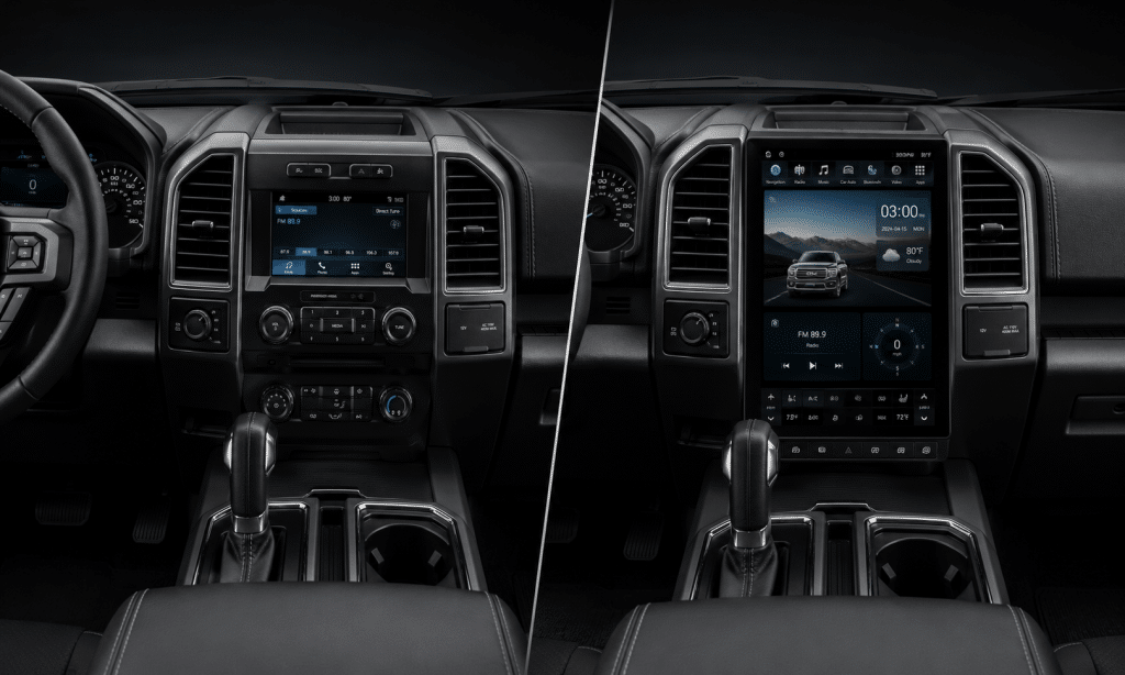Einbauanleitung für ein Radio im Tesla-Stil für den Ford F-150 (2015–2020)