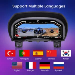 digital cluster multiple language support interface 1
