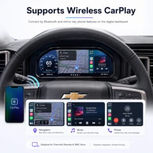 silverado carplay digital cluster wireless carplay interface