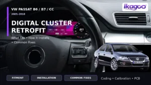 VW Passat B6, B7, CC: Nachrüstung des digitalen Kombiinstruments – Einbau und häufige Fehlerbehebungen