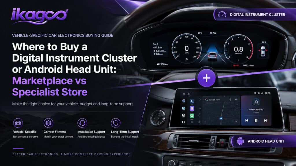 Wo Sie ein digitales Kombiinstrument oder eine Android-Headunit kaufen können | iKAGOO