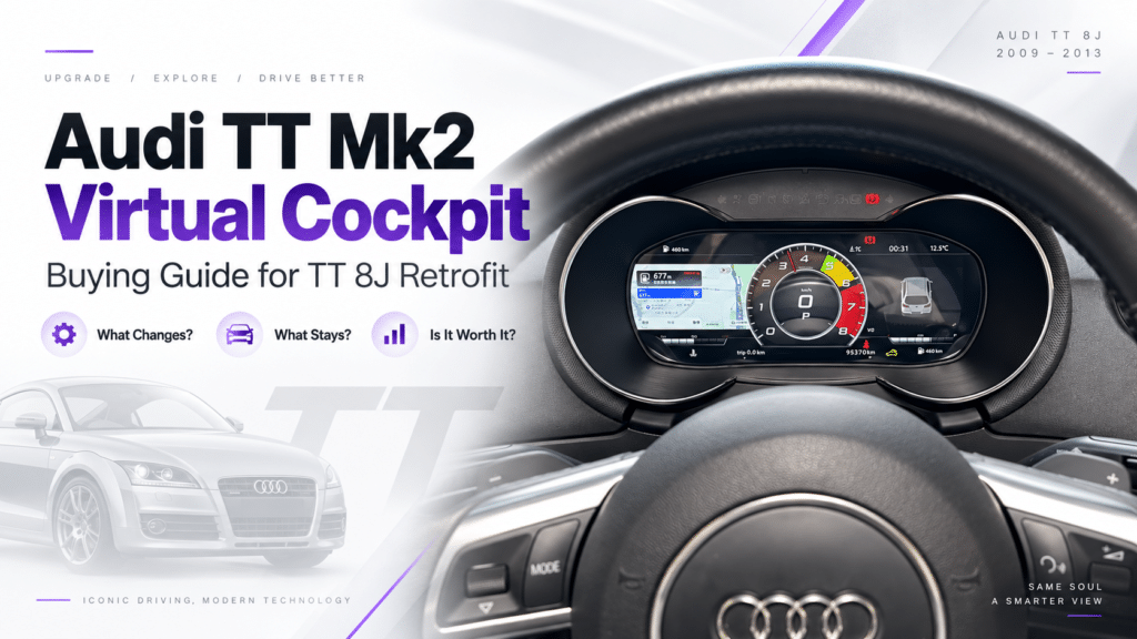 Audi TT Mk2 Virtual Cockpit Kaufberatung: Was ändert sich, was bleibt & lohnt sich der 8J-Umbau?