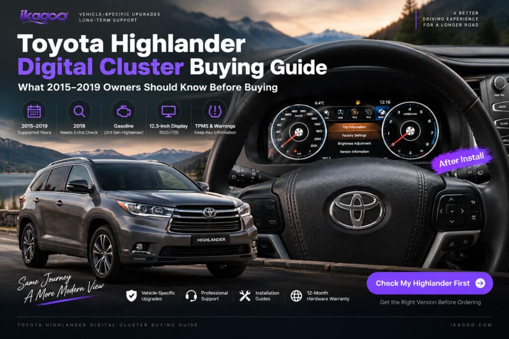 Kaufberatung für das digitale Kombiinstrument des Toyota Highlander: Was Besitzer von 2015–2019 vor dem Kauf wissen sollten