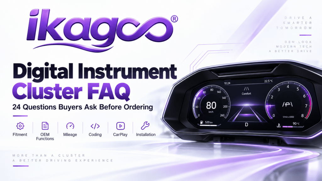 FAQ zum digitalen Kombiinstrument: 24 Wichtige Fragen, die Käufer vor der Bestellung stellen