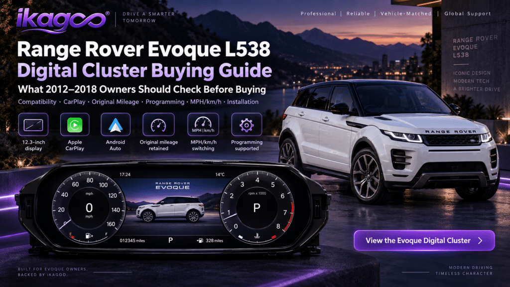 Kaufberatung für das digitale Kombiinstrument des Range Rover Evoque L538 2026