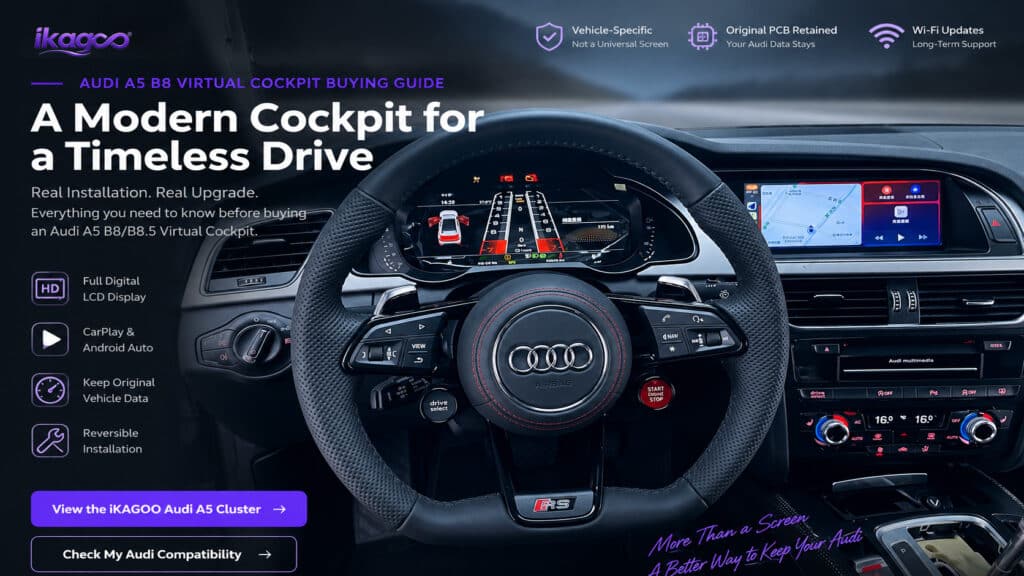 Kaufberatung für Audi A5 B8 Virtual Cockpit: Kompatibilität, Kosten & worauf Sie vor dem Kauf achten sollten