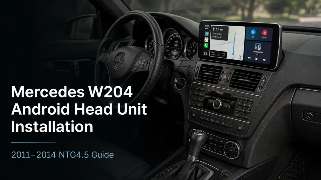 Mercedes W204 Android-Headunit-Installation: 14-Schritt NTG4.5-Anleitung für 2011–2014