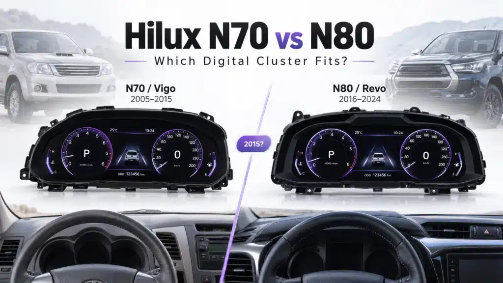 Toyota Hilux N70 vs N80 Digitales Kombiinstrument: Welches passt zu Ihrem Hilux