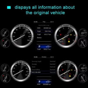 Toyota 4Runner digital instrument cluster ui