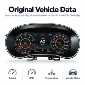 vw amarok digitales cockpit originale Fahrzeugdaten