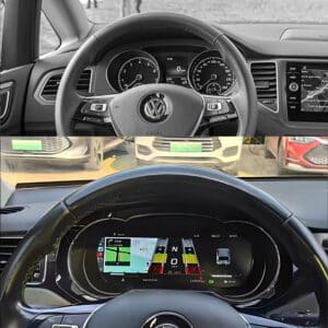 vw golf sportsvan digitales cockpit vorher nachher upgrade