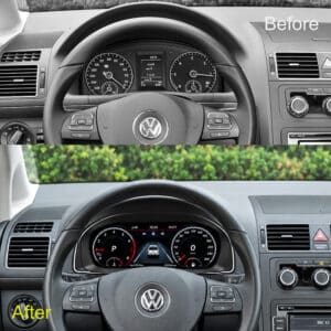 vw touran digitales cockpit vorher nachher upgrade