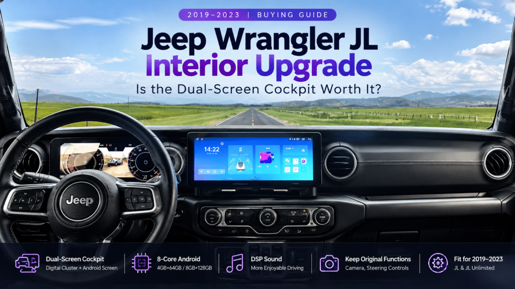 Jeep Wrangler JL Innenraum-Upgrade: Lohnt sich das Dual-Screen-Cockpit?