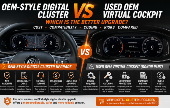 Beste digitale Kombiinstrument-Aufrüstung: OEM-Style vs. gebrauchtes OEM Virtual Cockpit