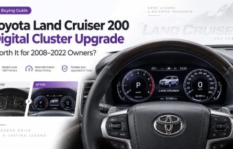Toyota Land Cruiser 200 Serie digitales Cluster-Upgrade installiert in LC200 J200 Armaturenbrett